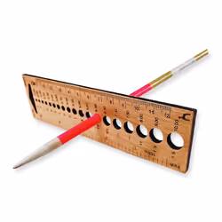 Pony wooden rectangular knitting gauge