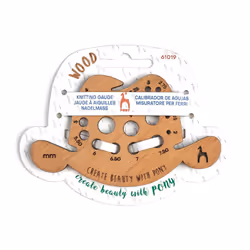 Pony wooden knitting gauge 'Cowboy hat'