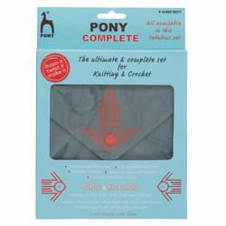 Pony Complete Knitting & Crochet Set Grey, Orange