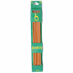 Pony Bamboo Double Point Needles 20cm - per pack of 5