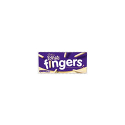 Cadbury White Chocolate Fingers Biscuits 114g -  Pack Of 4