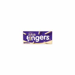 Cadbury White Chocolate Fingers Biscuits 114g - Pack Of 6