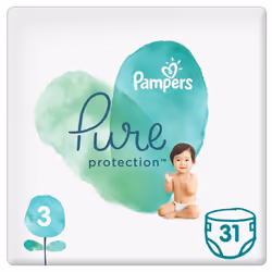 Pampers Pure Protection Diapers Size 3 6-10kg 31's