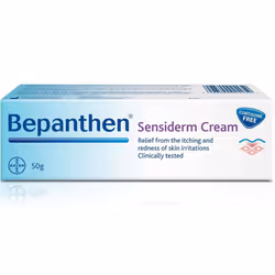 Bepanthen Sensiderm Cream, Cortisone-Free, for Irritated, Itchy & Red Skin 50g | Soothing Relief for Sensitive Skin, Ideal fo ...