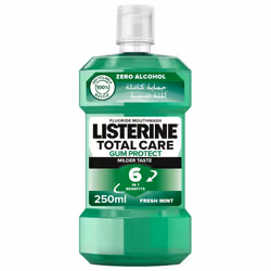 Listerine Mouthwash Teeth & Gum Defense, Milder Taste Soft Mint, 250ml |Antibacterial, Fresh Breath, Daily Oral Care