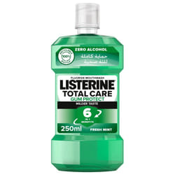 Listerine Mouthwash Teeth & Gum Defense, Milder Taste Soft Mint, 250ml |Antibacterial, Fresh Breath, Daily Oral Care