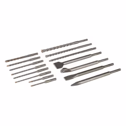 Silverline Drilling SDS Plus Masonry Drill & Steel Hand DIY Tool Pack Of 15 ( UK )