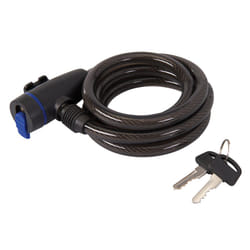 Silverline Steel & Long PVC Cable Coiled Bike Bicycle Lock Tools 12x1500mm ( UK )