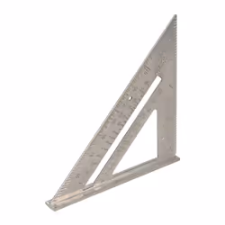 Silverline Aluminium Alloy Roofing Square Angle Measuring Lipped Edge Tool 185mm ( UK )