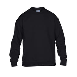 Gildan Childrens Crewneck Sweatshirt - Black, XS