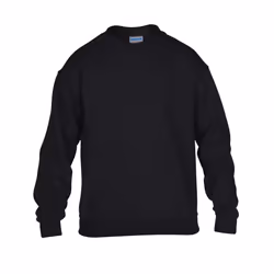 Gildan Childrens Crewneck Sweatshirt - Black, L