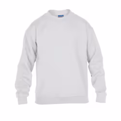 Gildan Childrens Crewneck Sweatshirt - White, L