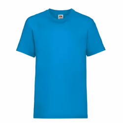 Childrens Valueweight T-Shirt - Azure Blue, 07-Aug