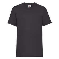 Childrens Valueweight T-Shirt - Black, 05-Jun
