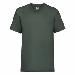 Childrens Valueweight T-Shirt - Bottle Green, 07-Aug