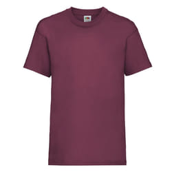 Childrens Valueweight T-Shirt - Burgundy, 05-Jun