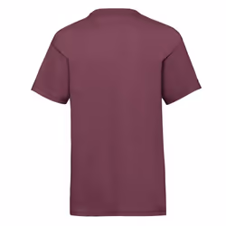 Childrens Valueweight T-Shirt - Burgundy, 05-Jun