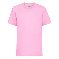 Childrens Valueweight T-Shirt - Light Pink, 07-Aug
