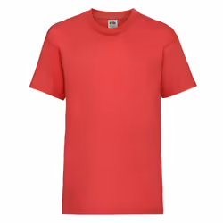 Childrens Valueweight T-Shirt - Red, 05-Jun