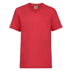 Childrens Valueweight T-Shirt - Red, 05-Jun