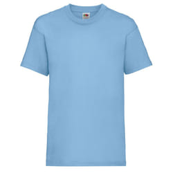 Childrens Valueweight T-Shirt - Sky Blue, 07-Aug