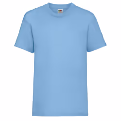 Childrens Valueweight T-Shirt - Sky Blue, 07-Aug