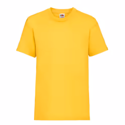 Childrens Valueweight T-Shirt - Yellow, 05-Jun