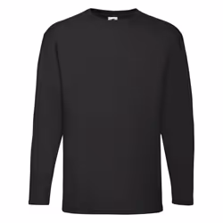 Valueweight Long Sleeve T-Shirt For Mens - Black, S