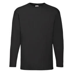 Valueweight Long Sleeve T-Shirt For Mens - Black, XL