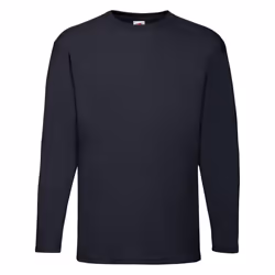 Valueweight Long Sleeve T-Shirt For Mens - Deep Navy, M