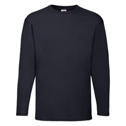 Valueweight Long Sleeve T-Shirt For Mens - Deep Navy, XL