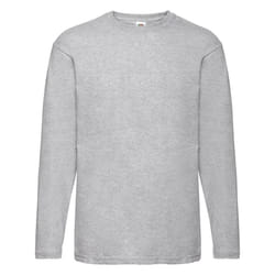 Valueweight Long Sleeve T-Shirt For Mens - Heather Grey, S