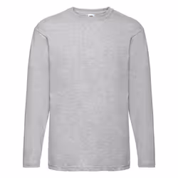 Valueweight Long Sleeve T-Shirt For Mens - Heather Grey, XL
