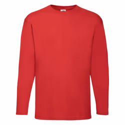 Valueweight Long Sleeve T-Shirt For Mens - Red, S