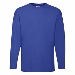 Valueweight Long Sleeve T-Shirt For Mens - Royal, XL