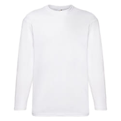 Valueweight Long Sleeve T-Shirt For Mens - White, XL