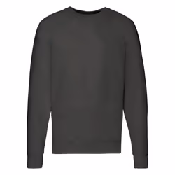 FOTL Men's Lightweight Raglan Sweat - Light Graphite, L