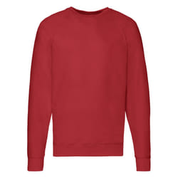 FOTL Men's Lightweight Raglan Sweat - Red, 2XL