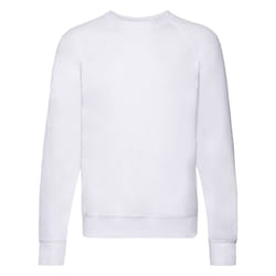 FOTL Men's Lightweight Raglan Sweat - White, L