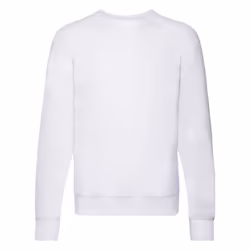 FOTL Men's Lightweight Raglan Sweat - White, L