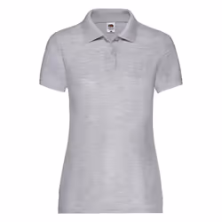 Lady-Fit 65/35 Polo - Heather Grey, L