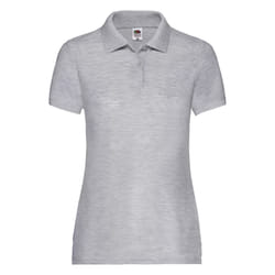 Lady-Fit 65/35 Polo - Heather Grey, 2XL