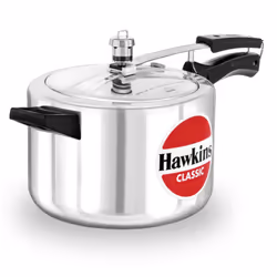 Hawkins Classic Aluminum Pressure Cooker 5 L Silver