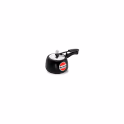 Hawkins Contura 2 Litre Pressure Cooker, Handi Cooker, Silver (HC20) - Black, 3L