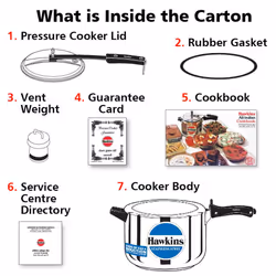 Hawkins Pressure Cooker  8 L  Silver