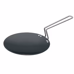 Hawkins Futura 26 cm Flat Tava, Hard Anodised Tawa with Stainless Steel Handle, Tawa with Rim, P - Flat - Hard Anodised, 22cm ...