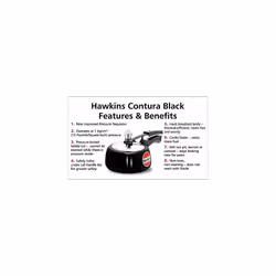 CB15 Hard Anodised Pressure Cooker Aluminum Contura Black 15Liter