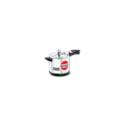 Hawkins Hevibase 8 Litre Pressure Cooker, Induction Cooker, Big Cooker, Silver (IH80) - 6.5L