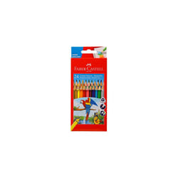 Faber-Castell Triangular Colour Pencils - Pack of 1 (Assorted)