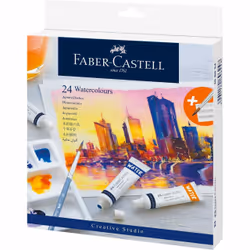 Faber-Castell 169624, Multi, Watercolor paint, Paste, 9 ml, 24 pc(s)